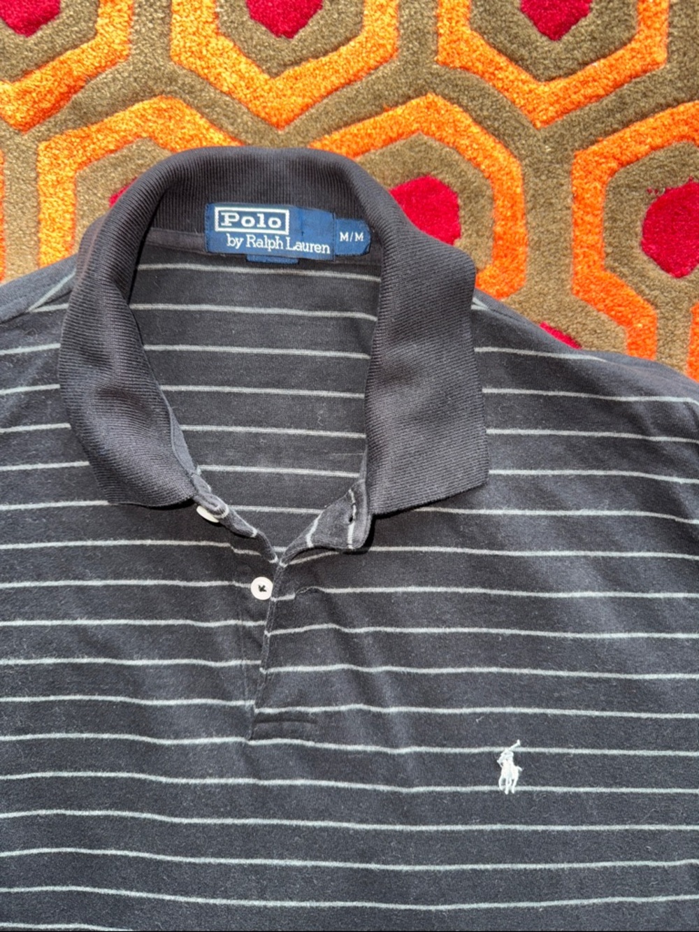 MAKE OFFER! Polo by Ralph Lauren Men’s Black Long-Sleeve Polo Shirt - Picture 3 of 7